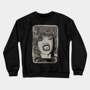 Erykah Badu Watercolor Vintage BW Crewneck Sweatshirt